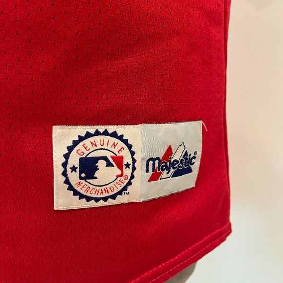 Majestic St. Louis Cardinals Red Jersey Mark McGwire #25 Baseball Vintage - Picture 5 of 6